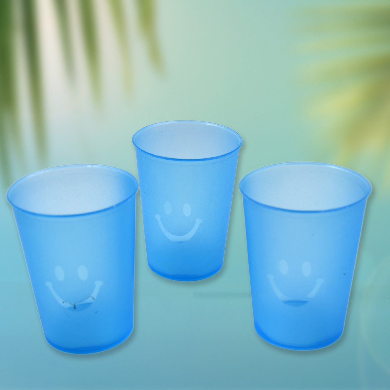 Reusable Plastic Drinking Tumblers - 4-Piece Transparent Water Cup Set for Kitchen & Dining Reusable Plastic Drinking Tumblers - 4-Piece Transparent Water Cup Set for Kitchen & Dining